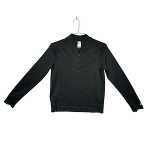 Nike Sweatshirt Youth XL Grey Black Fleece Lined Therma Fit Victory 1/4 Zip Golf